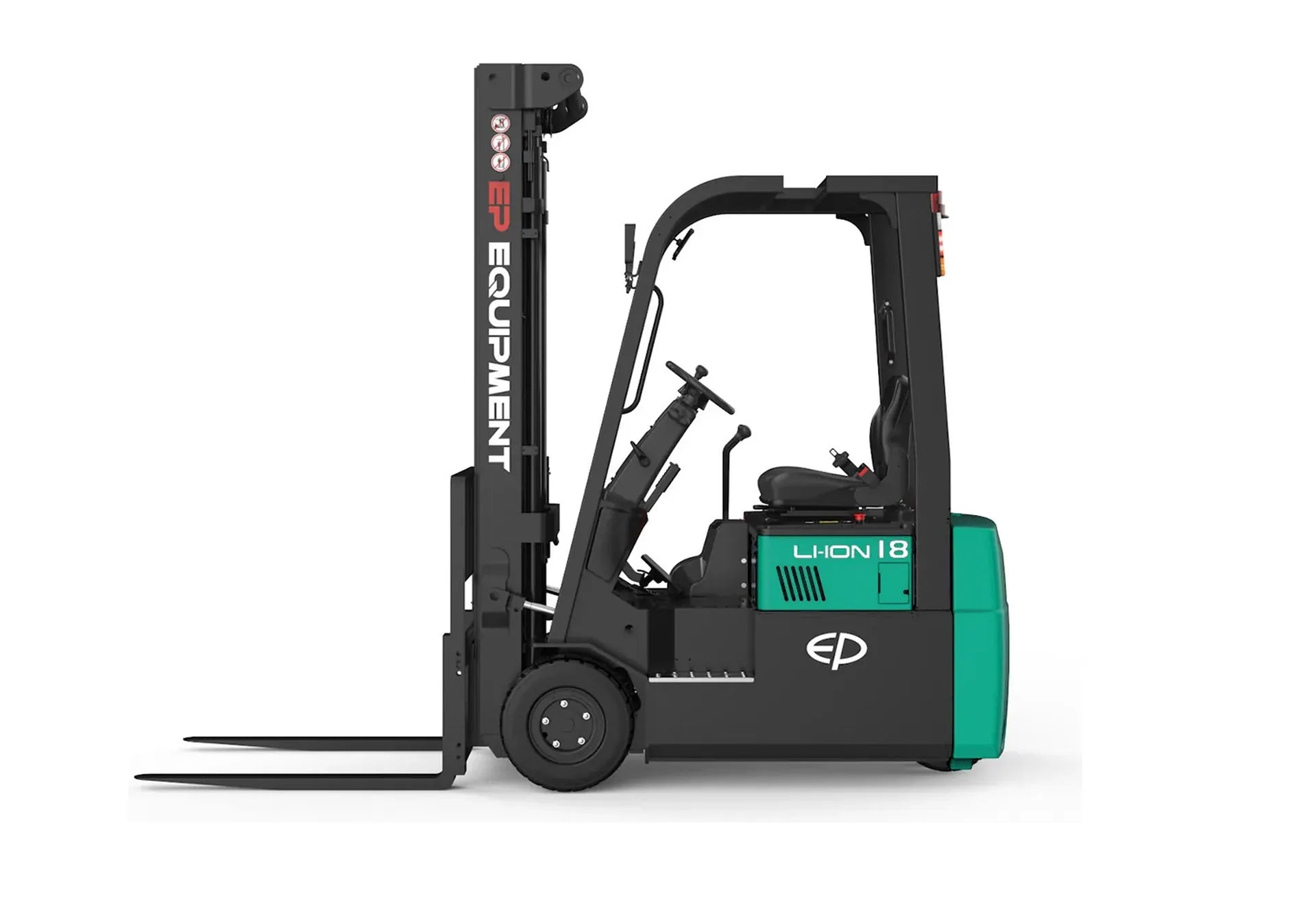 EP TVL181 – 1800 kg – elektrisk gaffeltruck side (1 av 7)