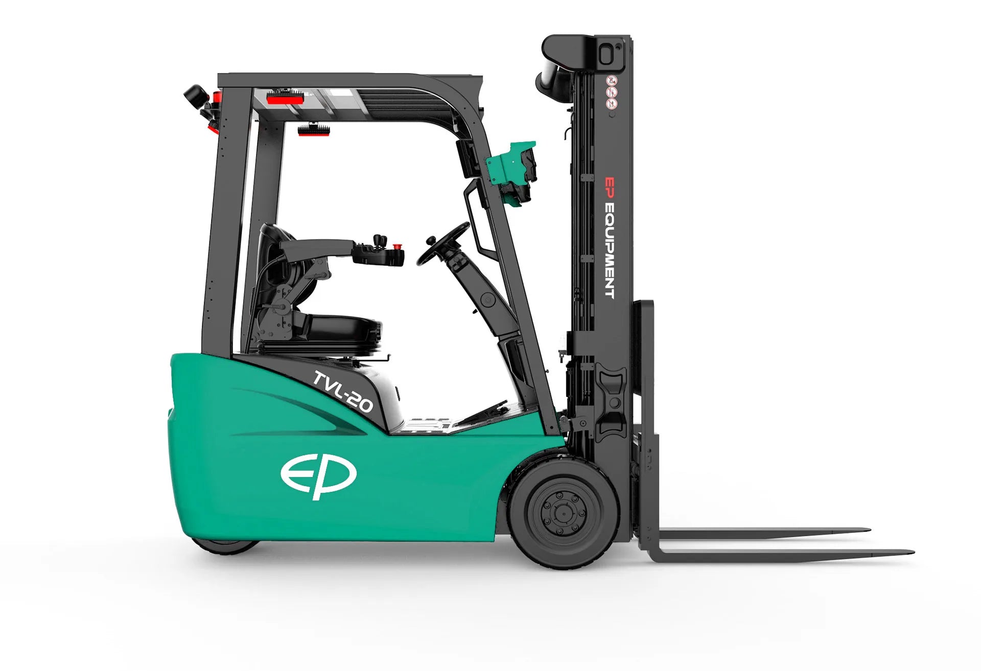 EP TVL202 – 2000 kg – elektrisk gaffeltruck side hoyre (3 av 9)